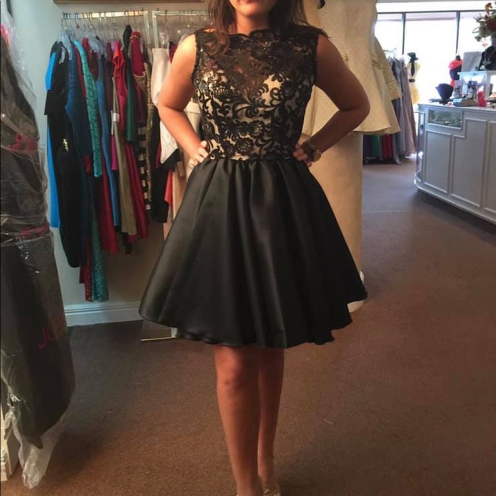 Fernando Wong couture  black cocktail dress